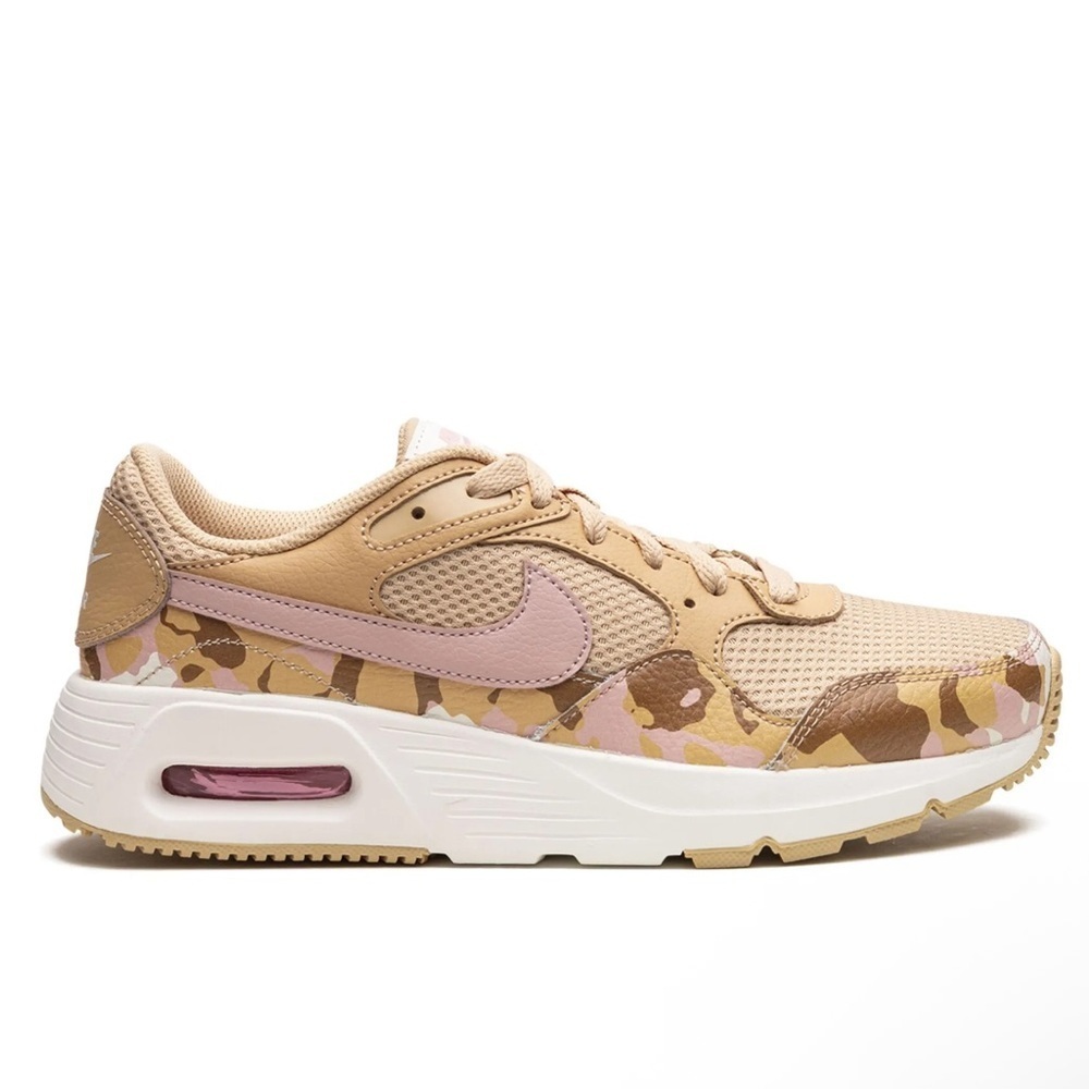 NEW Nike Air Max SC US 8.5 Women's Beige and Pink Camo Sneakers